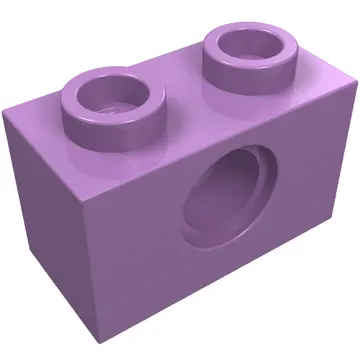 Technic Brick 1 x 2 [1 Pin Hole]