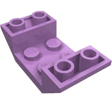 Brick Sloped Inverted 45° 4 x 2 Double with 2 x 2 Recessed