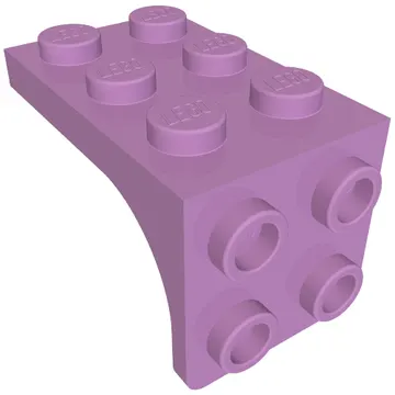 Bracket 2 x 3 - 2 x 2, Curved Sides