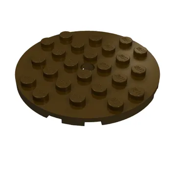 Plate Round 6 x 6 with Hole