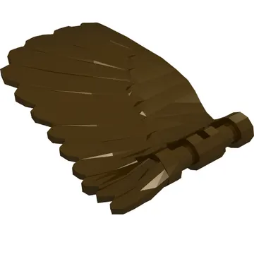 Creature Body Part, Wing 4 x 7 Right with Feathers and Handles for Clips