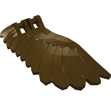 Creature Body Part, Wing 4 x 7 Left with Feathers and Handles for Clips