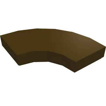 Tile 2 x 2 Curved, Macaroni