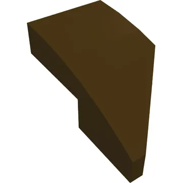 Brick Wedged, Curved 2 x 1 with Stud Notch Left