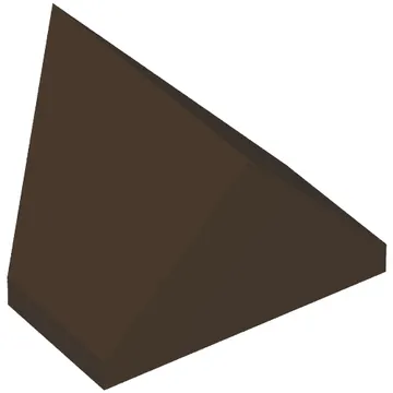 Brick Sloped 45° 2 x 1 Double / Inverted with Bottom Stud Holder