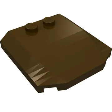 Brick Wedged, Curved Triple 4 x 4 x 2/3 with 2 Studs
