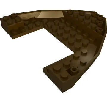 Boat Hull Section, Brick 10 x 12 x 1 with 4 x 6 Cutout