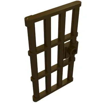 Door 1 x 4 x 6 Barred with Stud Handle