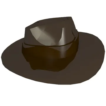 Hat Wide Brim, Outback Style with Wide Belt, Buckle (Fedora)