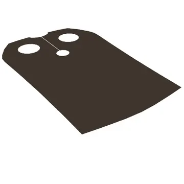Neckwear Cape, Straight Side [Traditional Starched Fabric]