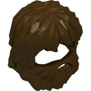 Hair with Beard and Mouth Hole