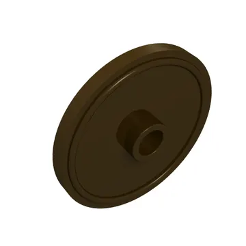Shield Round with Stud and Raised Rim [Plain]
