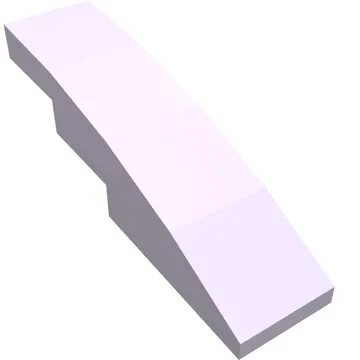 Brick Curved 4 x 1 No Studs [Stud Holder with Symmetric Ridges]