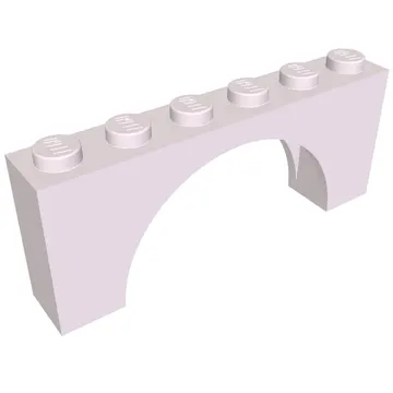 Brick Arch 1 x 6 x 2 - Thin Top without Reinforced Underside [New Version]