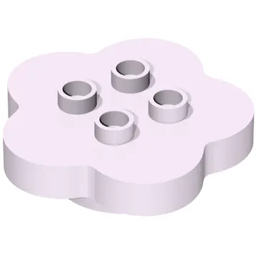 Duplo Flower 4 x 4 x 1 with 4 Top Studs