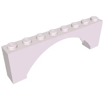 Brick Arch 1 x 8 x 2 Raised