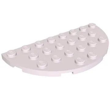 Plate Round Half 4 x 8