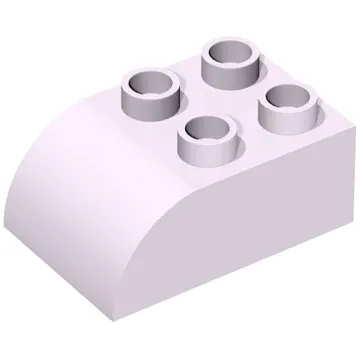 Duplo Brick 2 x 3 with Curved Top