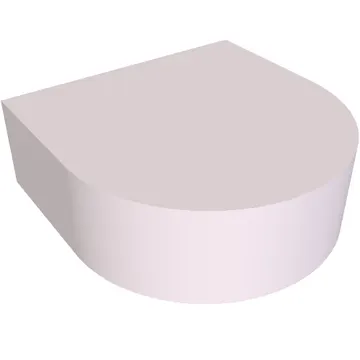 Tile Round 1 x 1 Half Circle