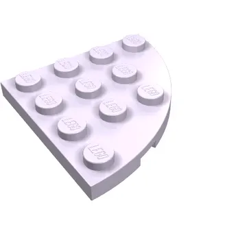 Plate Round Corner 4 x 4