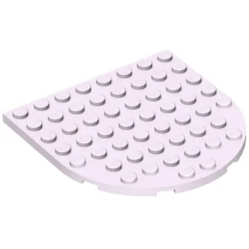 Plate 8 x 8 with Rounded End