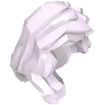 Hair Mid-Length with Part over Front of Right Shoulder