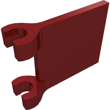 Flag 2 x 2 Square, Flat Clip Edge [Thick Clips]