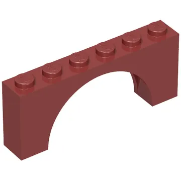 Brick Arch 1 x 6 x 2 - Thin Top without Reinforced Underside [New Version]