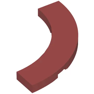 Tile 4 x 4 Curved, Macaroni
