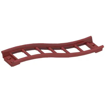 Vehicle Track, Roller Coaster Ramp Small, 3 Bricks Elevation