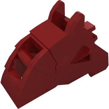 Animal / Creature Accessory, Horse Battle Helmet [Angular, Front Clip]