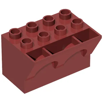 Duplo Brick 4 x 3 x 3 Wry Inverted