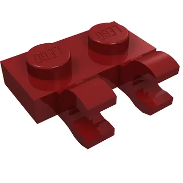 Plate Special 1 x 2 with Clips Horizontal [Open O Clips]