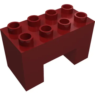 Duplo Brick 2 x 4 x 2 with 2 x 2 Square Arch
