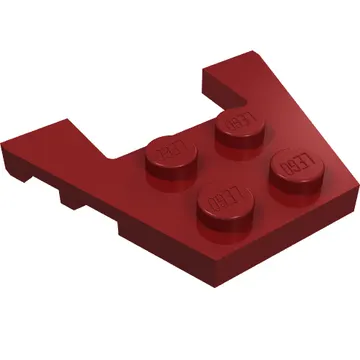 Wedge Plate 3 x 4 with Stud Notches [Reinforced Underside]