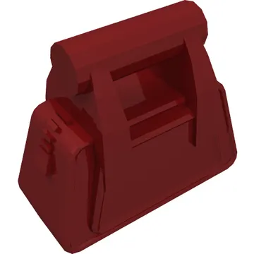 Bag / Handbag / Purse Angular with Zipper [Plain]