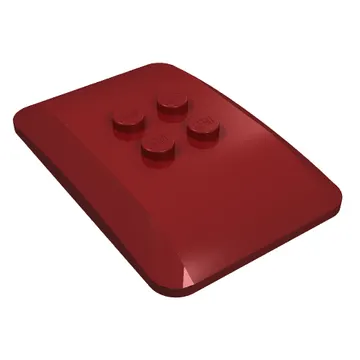 Brick Curved 6 x 4 x 2/3 Quad Curved with 2 x 2 Studs