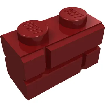 Brick Special 1 x 2 with Masonry Brick Profile