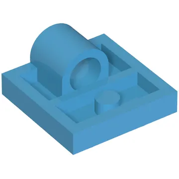 Plate Special 2 x 2 with 1 Pin Hole [Complete Underside Rib]