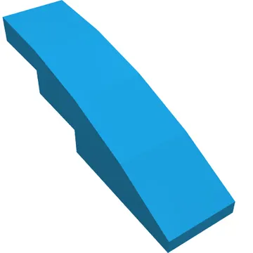 Brick Curved 4 x 1 No Studs [Stud Holder with Symmetric Ridges]