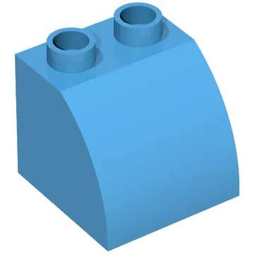 Duplo Brick 2 x 2 x 1 1/2 with Curved Top