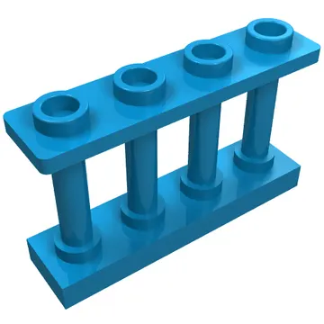 Fence Spindled 1 x 4 x 2 [4 Top Studs]