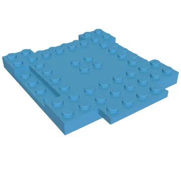 Plate Special 8 x 9 x 2/3 with 1 x 4 Recessed