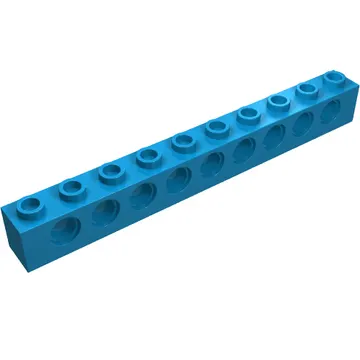 Technic Brick 1 x 10 [9 Pin Holes]