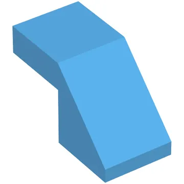 Brick Sloped 45° 2 x 1 with 2/3 Inverted Cutout and no stud