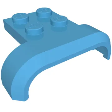 Wheel Arch, Mudguard 3 x 4 with 2 x 2 Plate