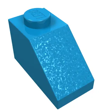 Brick Sloped 45° 2 x 1 with Bottom Pin