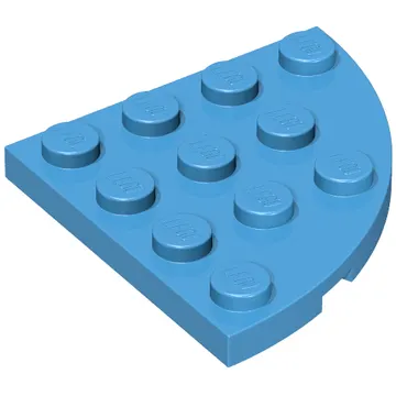 Plate Round Corner 4 x 4