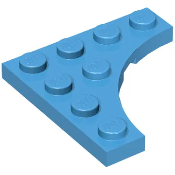 Plate Special 4 x 4 with 3 x 3 Quarter Round Cutout