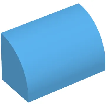 Brick Curved 1 x 2 x 1 No Studs